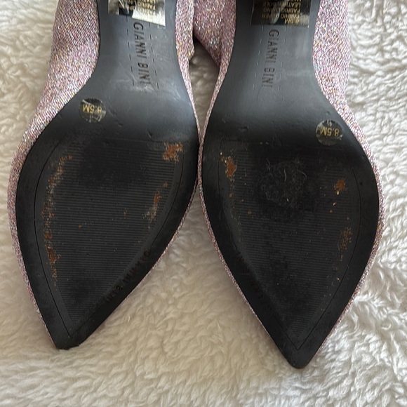 Gianni Bini Sparkling Pink Ankle Booties - Picture 5 of 9